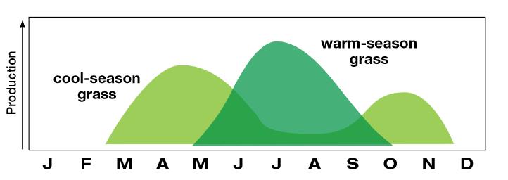 Growth Curve Model of Cool and Warm Season