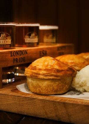 ALE & PIE TASTING MENU We re excited to be offering a new menu for 2015 which includes the very popular Ale & Pie Tasting Board as the main course.