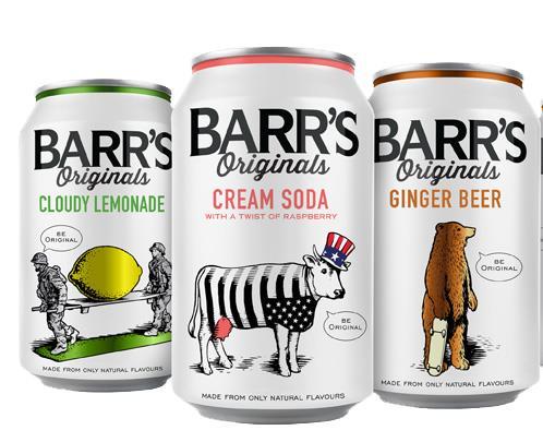 24 x 330ml Based on traditional recipes, BARR'S Originals offer premium, great tasting products presented