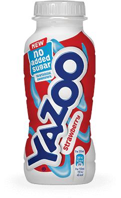 Yazoo Milkshake 24 x 200ml bottle Chocolate Strawberry Typical Nutritional Information per 100ml 190kj / 46 kcal Protein 3.0g Carbohydrates 4.6g of which sugars 4.6g Fats 1.2g of which saturated 0.