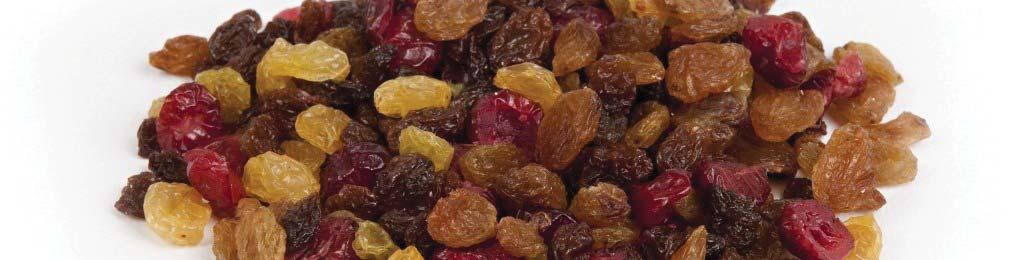 Assorted Raisins per 100gm 1191 kj / 285 kcal 25 x 25gm Product of Various origins Ingredients Raisins, golden raisins, crimson raisins, sultanas, preservative: SULPHUR DIOXIDE, dressed in natural