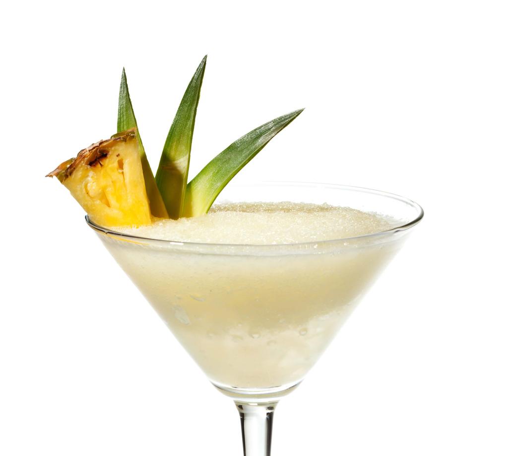 Fresh Pineapple Margarita Yield: 4 cocktails 4 c pineapple 2 c orange juice 2 oz tequila 2 oz orange liqueur 3 c