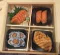 oba, green onion, fish roe, sesame seeds and seaweed salad *Sushi & Sashimi For 1 23 5 pcs sushi, 8 pcs sashimi and a crunchy spicy salmon roll *Sushi & Sashimi For 2 45 10 pcs sushi, 18 pcs sashimi