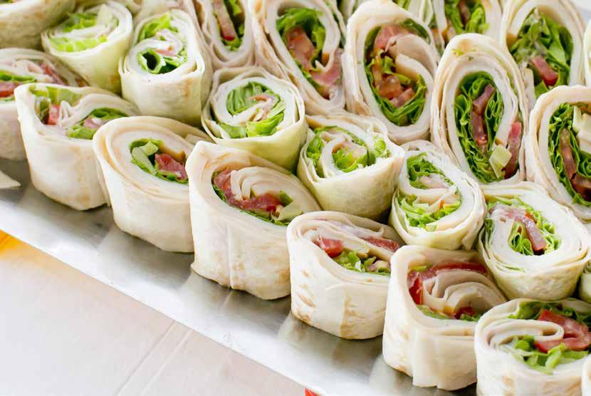 SANDWICHES SANDWICH & ROLL PLATTERS Each platter contains 10 rounds of sandwiches or wraps.