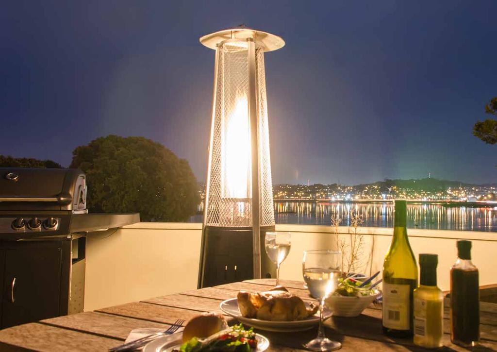 22 OUTDOOR LIGHTING & HEATING RANGE As twilight falls, add elegance and ambience to your outdoor entertaining with the Masport Outdoor Lighting & Heating Range.