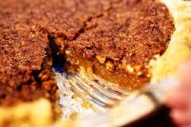 14 Pecan pie 3 eggs, slightly beaten 1 cup light corn syrup 1 cup sugar 2 tbs. butter, melted 1 tsp.