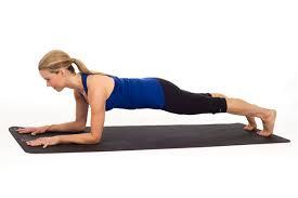 Forearm plank Plank on elbows.