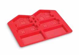 0-30734-72830-7 8 Compartment chocolate mould includes 4