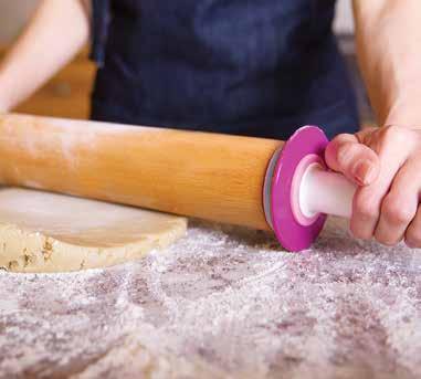 BAKELICIOUS BAKING ADJUSTABLE ROLLING PIN 73809 9 pieces 12" x