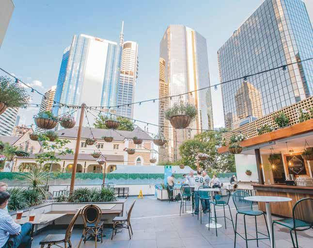 FUNCTION SPACES ROOFTOP GARDEN One of Brisbane s most iconic and popular rooftop garden bars is the perfect place to unwind after work, celebrate an event or just feel the open air surrounded by