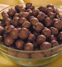 with creamy milk chocolate. 11 oz. Peanuts double-dipped in milk chocolate.