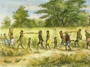 T he Slave Trade starting in Africa Triangular Trade was made possible by the establishment of the 13 Colonies in Colonial America and their surplus of raw materials.
