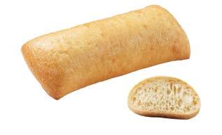 Baguettine covered with sesame seeds.