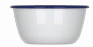 beefits of usig the classic white ad blue retro eamel ware, but