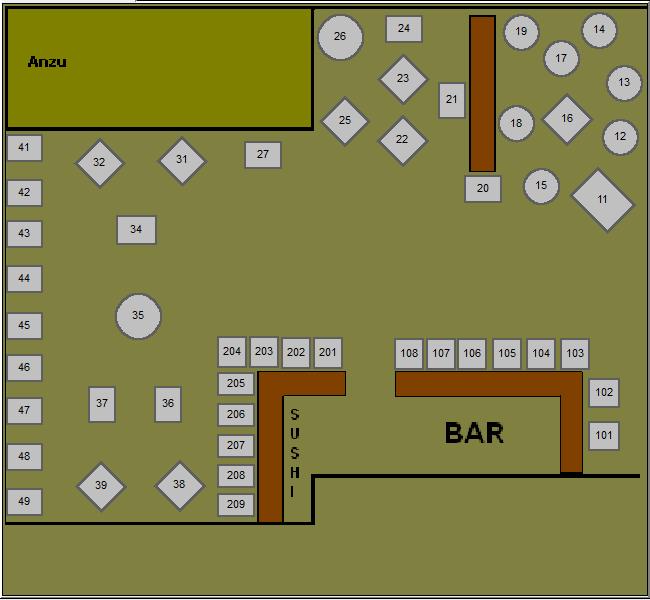 The Restaurant Layout All food and beverage is subject to 20% service charge and 8.