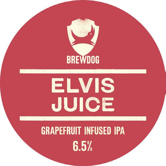 ELVIS JUICE INCLUDED IN 12/18 CAPACITY ES 5AM SAINT INCLUDED IN 18 CAPACITY ES ELVIS JUICE 5AM SAINT We first released our small-batch American citrus IPA in mid-2015 as a Prototype loaded with juice
