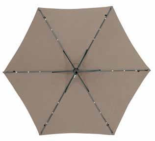 87330 200 Living Accents 10' Offset Umbrella with Solar LED Lights 8389173 Base