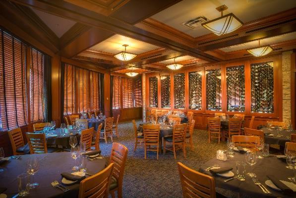 This expansive room is a great space for guests who require more room to mix & mingle before and after their dining experience. The wine room is completely private with doors at all entrances.