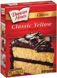 7 Duncan Hines Cake Mix.