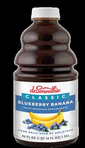 Classic Enhanced with pure cane sugar For more detailed product info visit drsmoothie.com.