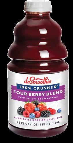 100% Crushed Made with real fruits & veggies For more detailed product info visit drsmoothie.com.