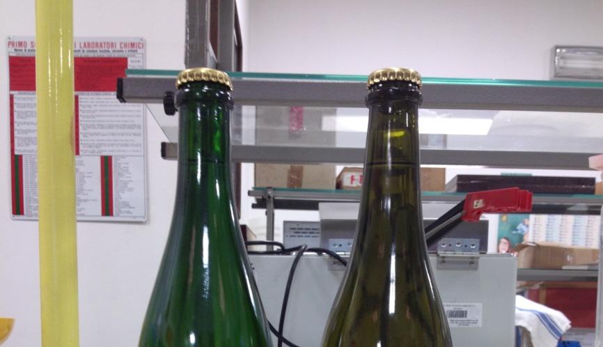 Process After the racking we have filled each bottle and corked them again with a crown cap.