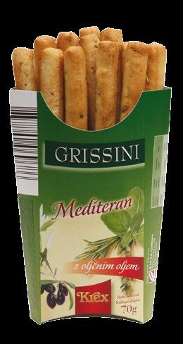 They are shorter and Mediterranean flavour Practical selfstanding packaging g (also appropriate