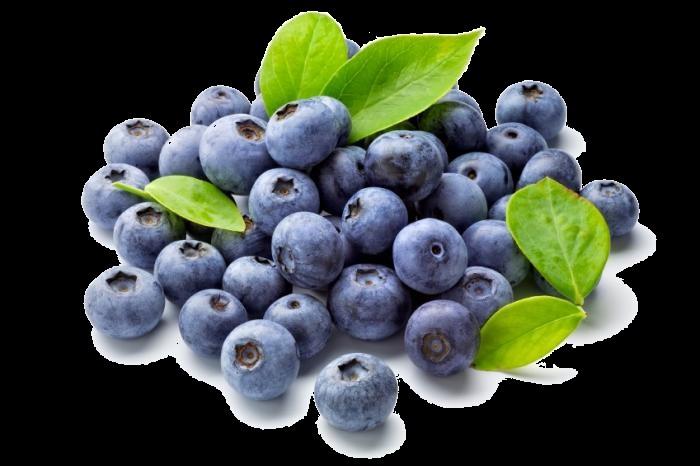 Blueberries Sweet and juicy berry that bursts in your mouth as you bite down