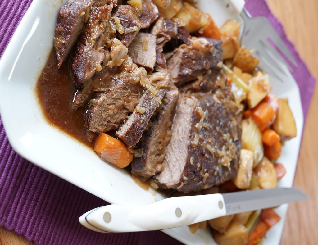 Lazy Sunday Slow Cooker Roast As the autumn chill sets in its time to turn toward comfort food.