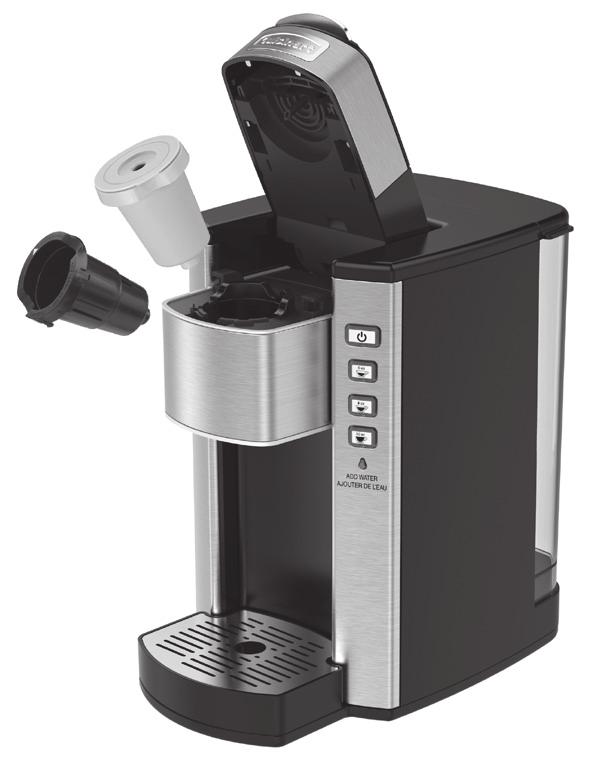 Brewing with a Reusable Coffee Capsule The Cuisinart Compact Single-Serve Brewer can be used with a reusable coffee capsule (not included), which allows you to use your own ground coffee. (MAX 2.