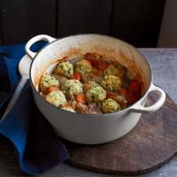 Lesson 1 BRITAIN WINTER VEGETABLE STEW WITH HERBY DUMPLINGS 1 tbsp olive oil 6 shallots or 2 onions, peeled and halved lengthways 500g assorted Casserole Vegetables- anything like carrots, potatoes,