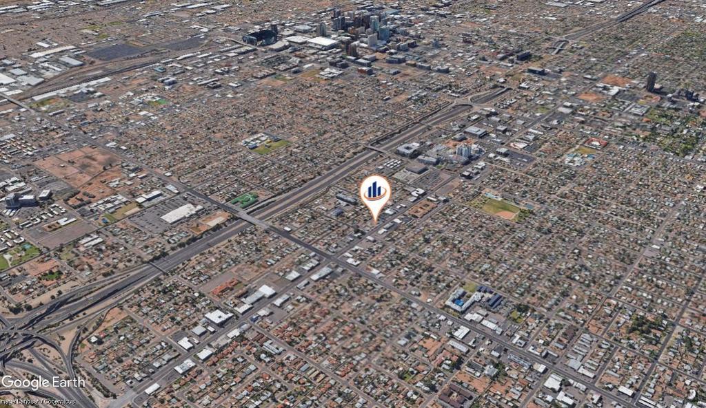 Aerial Map SMOOTH BREW COFFEE 1441-1447 E. MCDOWELL RD.