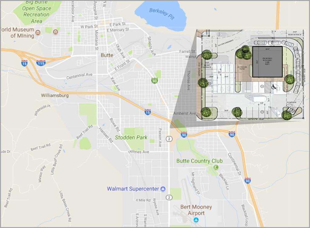 Site Overview PROPERTY NAME MT 2902 Harrison Ave, Butte, MT PRICING AND LOCATION VALUATION TENANT OVERVIEW SUMMARY MATRIX 30,000 + Residents 18,000 + Employees 20,000 + VPD Located Near National