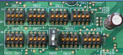 2): SW06 na sučelju PCB jedinice s kvarom kompresora namjestite kako je prikazano. SW06 Tvornička postavka Kompresor br.