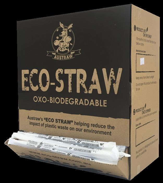 OXO-BIODEGRADABLE Our Oxo-Biodegradable Eco-Straw is the most cost effective option.