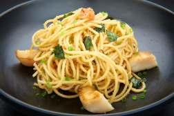 coriander Mentaiko Spaghetti B 550 Spaghetti with