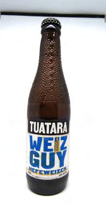 WHEAT-HEFFE Tuatara Brewery (NZ)/ tuatara weiz guy (ABV: 5.0%) New Zealanders like to eat bread by the truckload, so it s no surprise they used some wheat to make a mighty good beer.
