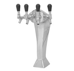 GOTHIC TOWER Polished stainless steel 2, 3, and 4 faucet