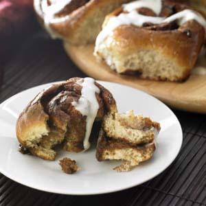 Cinnamon Buns This fluffy potato dough is the perfect way to wrap up sweet buttery brown sugar and cinnamon.