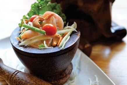 TOM YUM SOUP mushroom 5.25 / chicken 5.75 / prawn 5.95 Classic spicy hot & sour soup with mushroom, fresh chilli, and intensely 2.