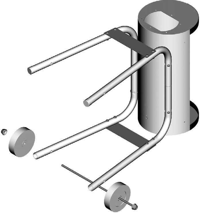 Bend cotter pin ends to prevent them from backing out of axle as shown in box A.