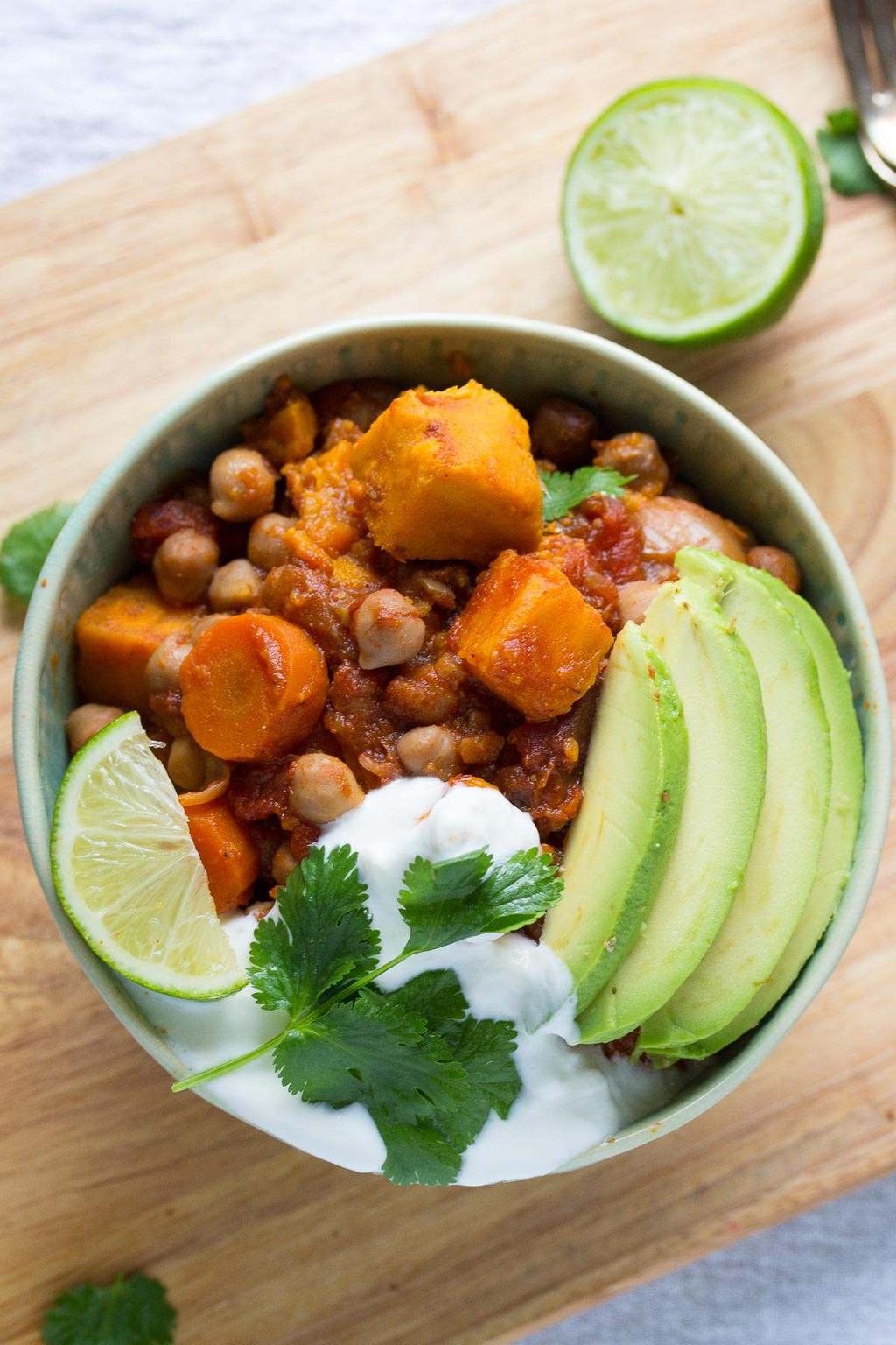 2: Slow Cooker Smoky Sweet Potato & Chickpea Chili 28 oz can of diced tomatoes 13.