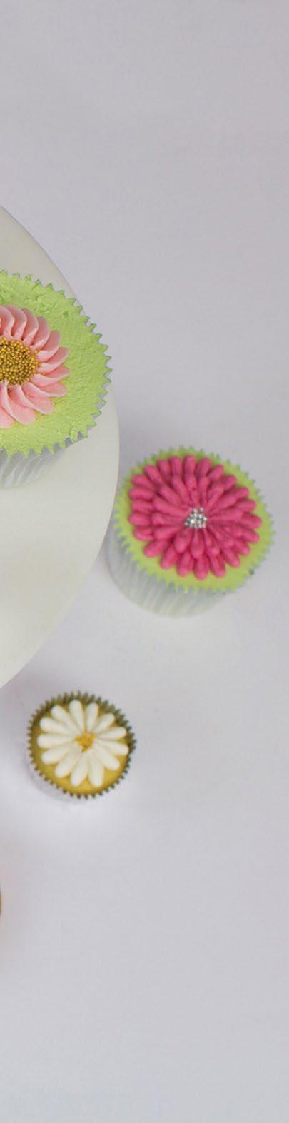 Floral Extravaganza You will Need 6 to 12 cupcakes or 24 mini cupcakes or biscuits