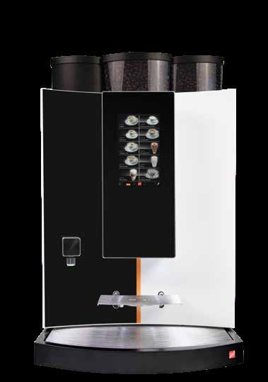 An additional level is available as an option for espresso specialities Pictures can be amended with the SiDesigner PC software and transfered to the machine via USB-stick Consumers can select their