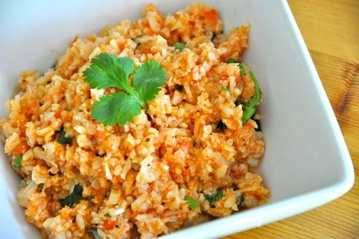 Real Healthy Mexican Style Cauliflower Rice Source: realhealthyrecipes.