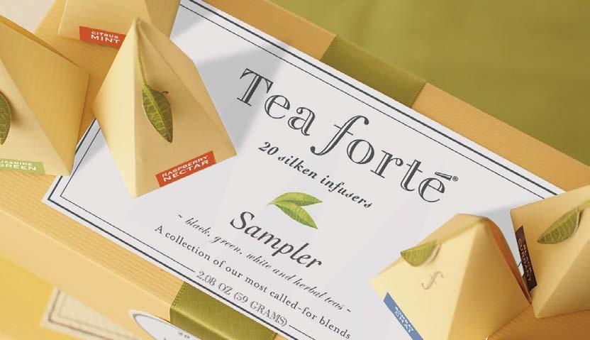 sampler collection The perfect way to introduce someone to the extraordinary Tea Forté experience.