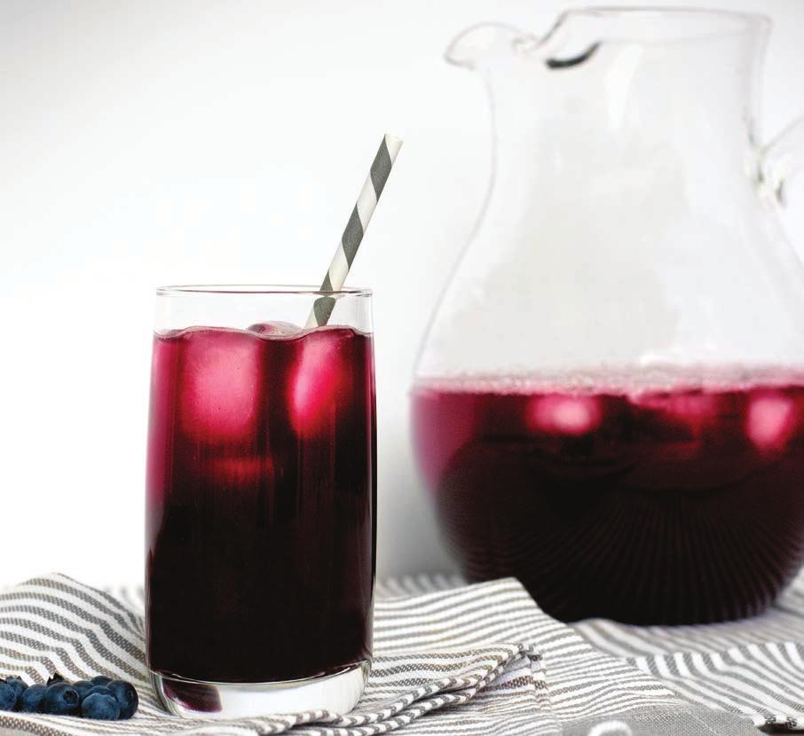 Fruition Fizz ¼ cup Wild Blueberry Fruition ½ cup ice cubes 12 ounces unflavored seltzer 1.