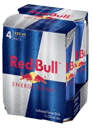 EVERYDAY $10 Red Bull 250ml 4 Pack
