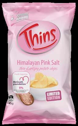 $2.50 $0EA Thins Himalayan Pink Salt 45g