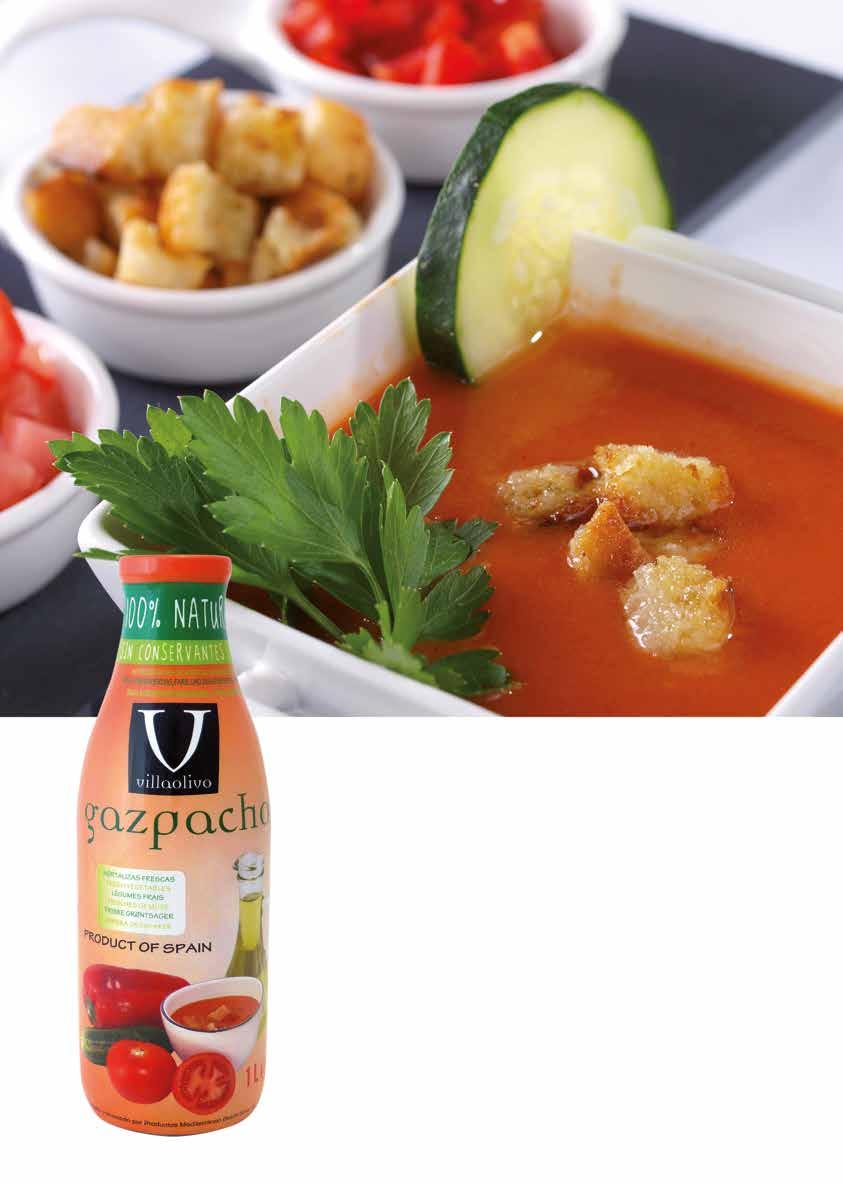 Gazpacho The chilled soup of excellence in Spanish gastronomy.